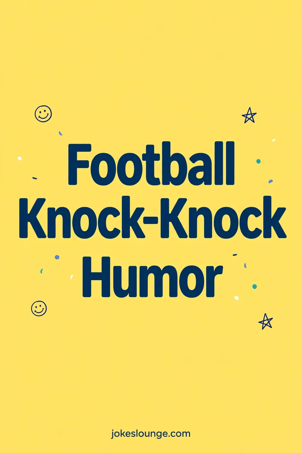 Football Knock-Knock Humor - funny illustration