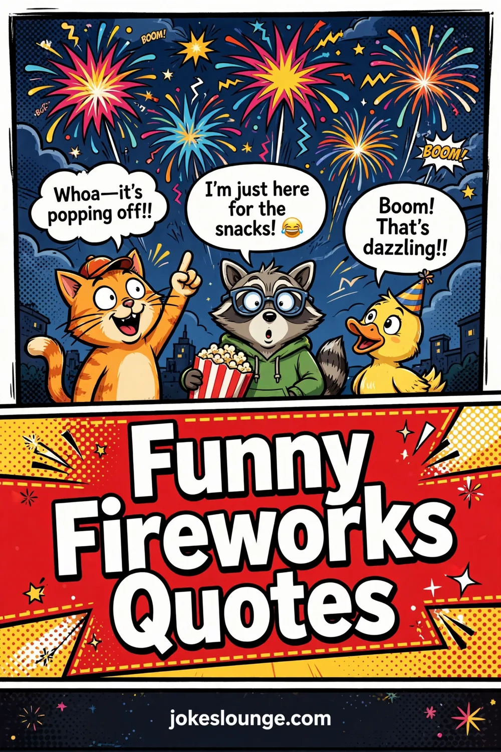 Funny Fireworks Quotes - funny illustration