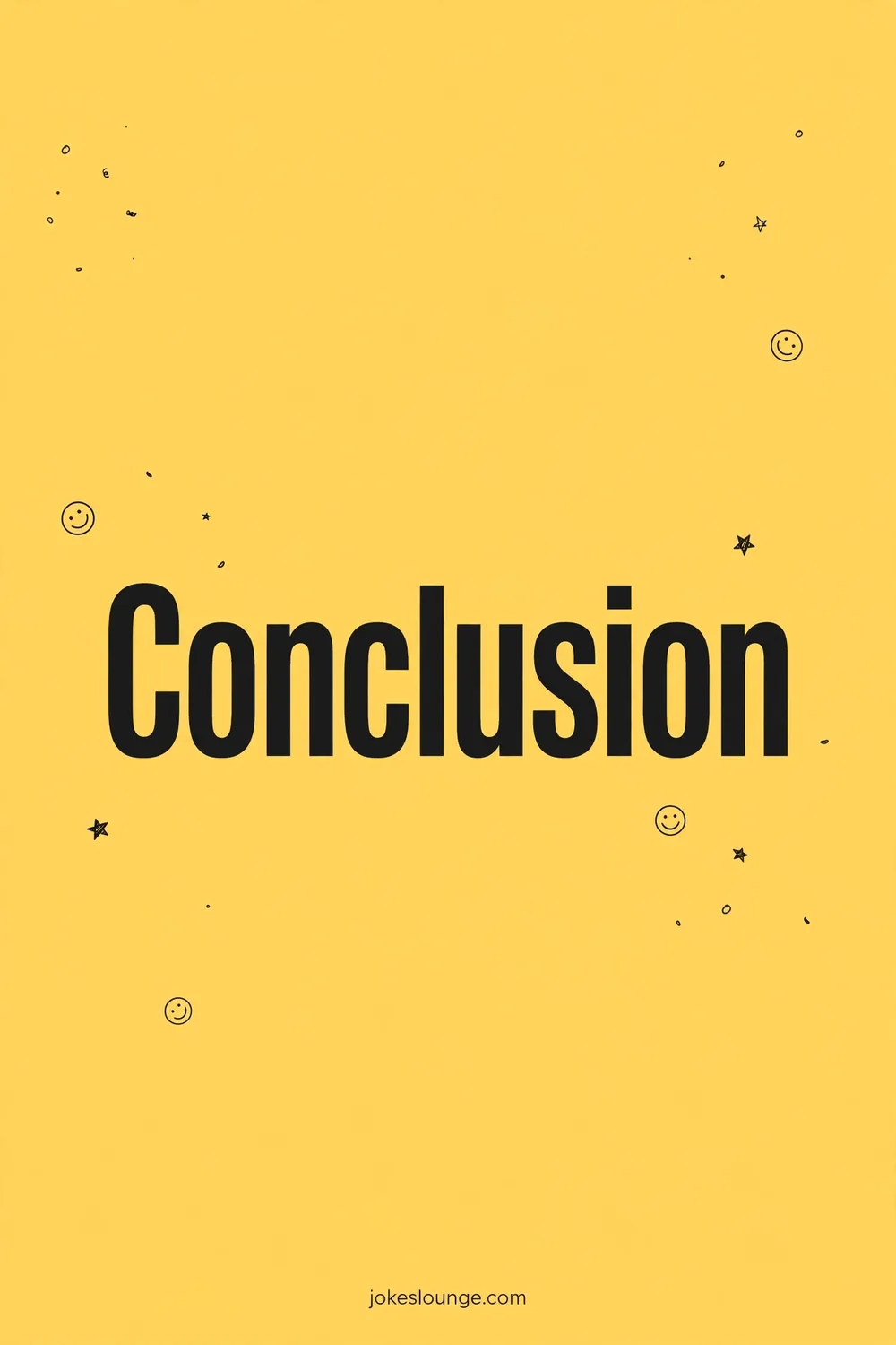 Conclusion - funny illustration