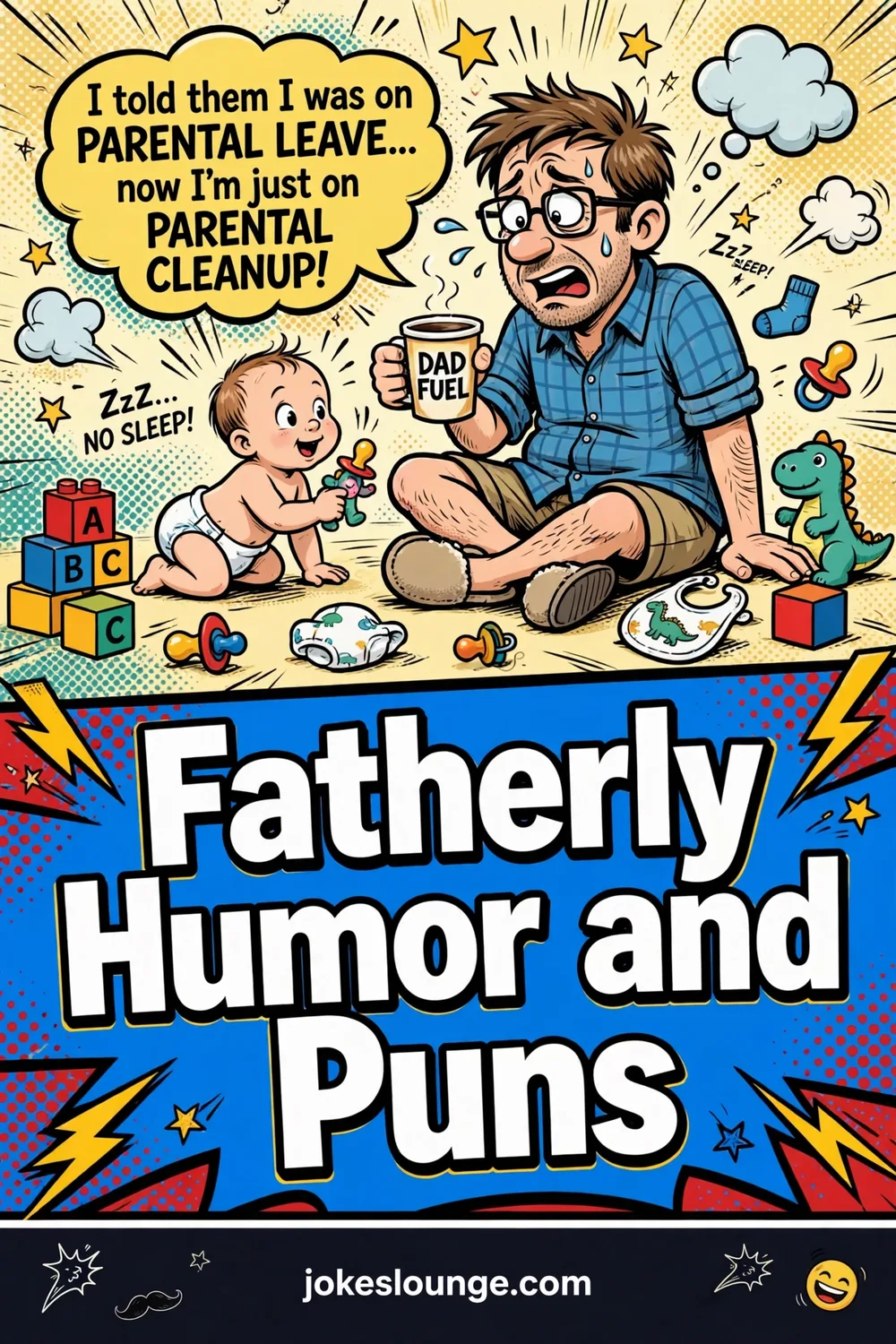 Fatherly Humor and Puns - funny illustration