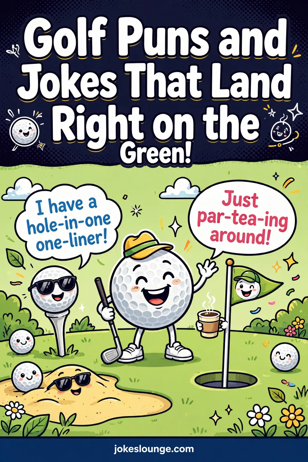 Golf Puns and Jokes That Land Right on the Green! - funny illustration