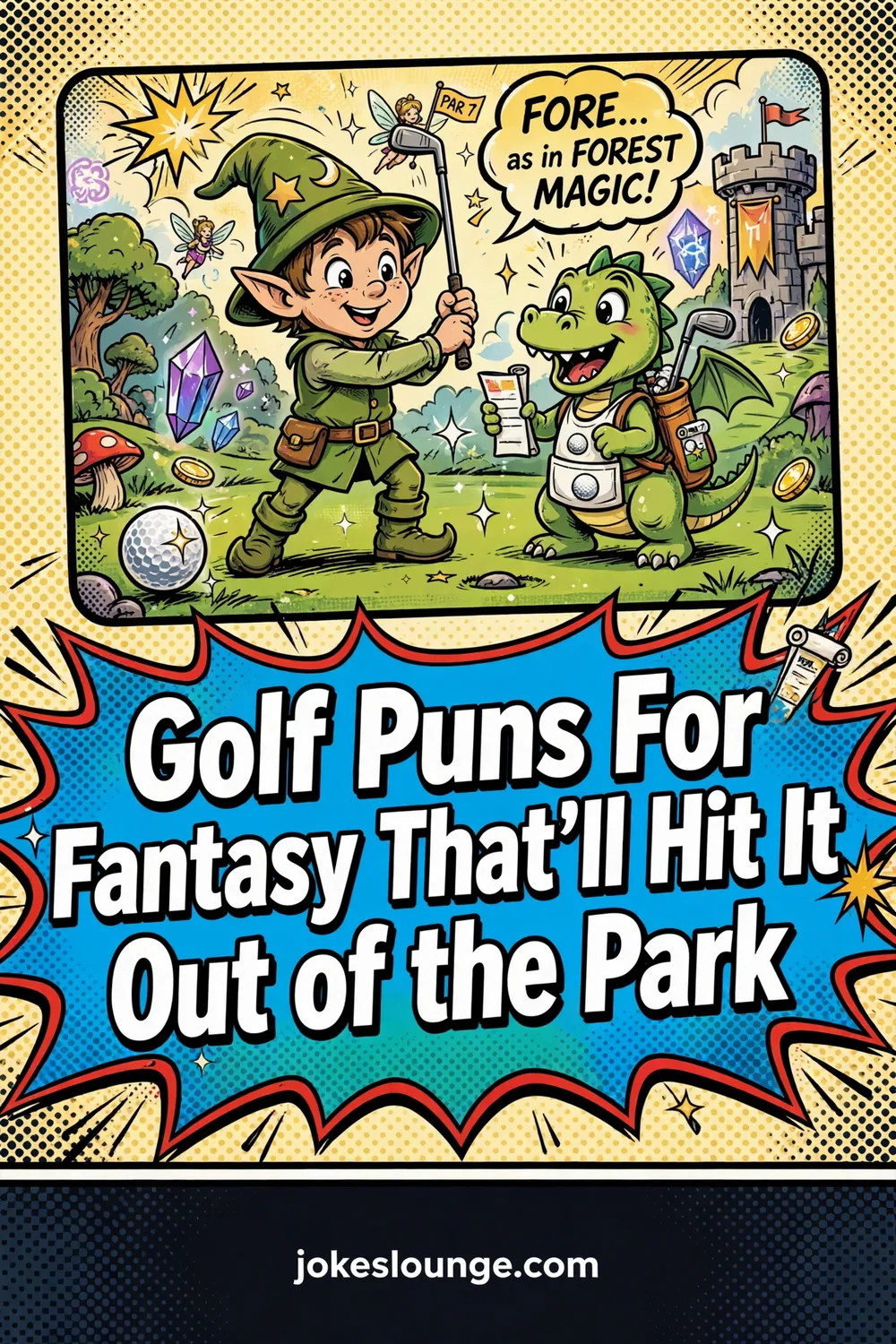 Golf Puns For Fantasy That’ll Hit It Out of the Park - funny illustration