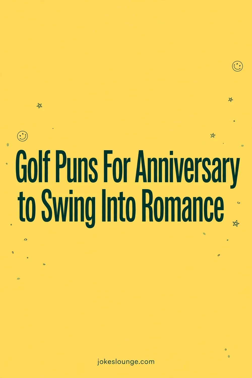 Golf Puns For Anniversary to Swing Into Romance - funny illustration