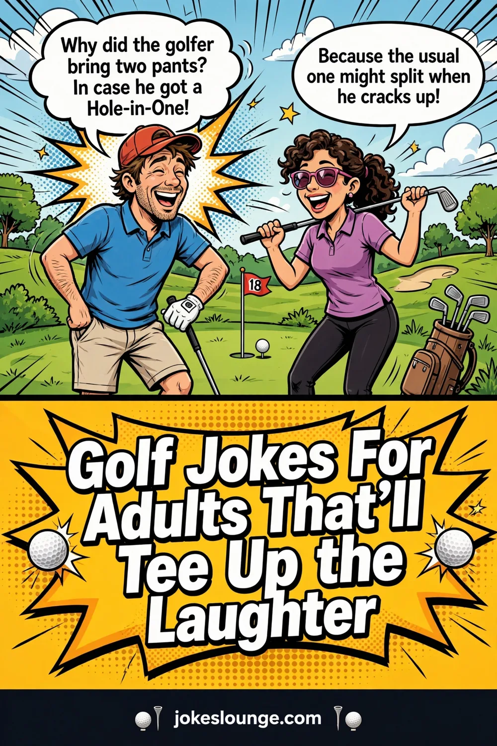 Golf Jokes For Adults That’ll Tee Up the Laughter - funny illustration