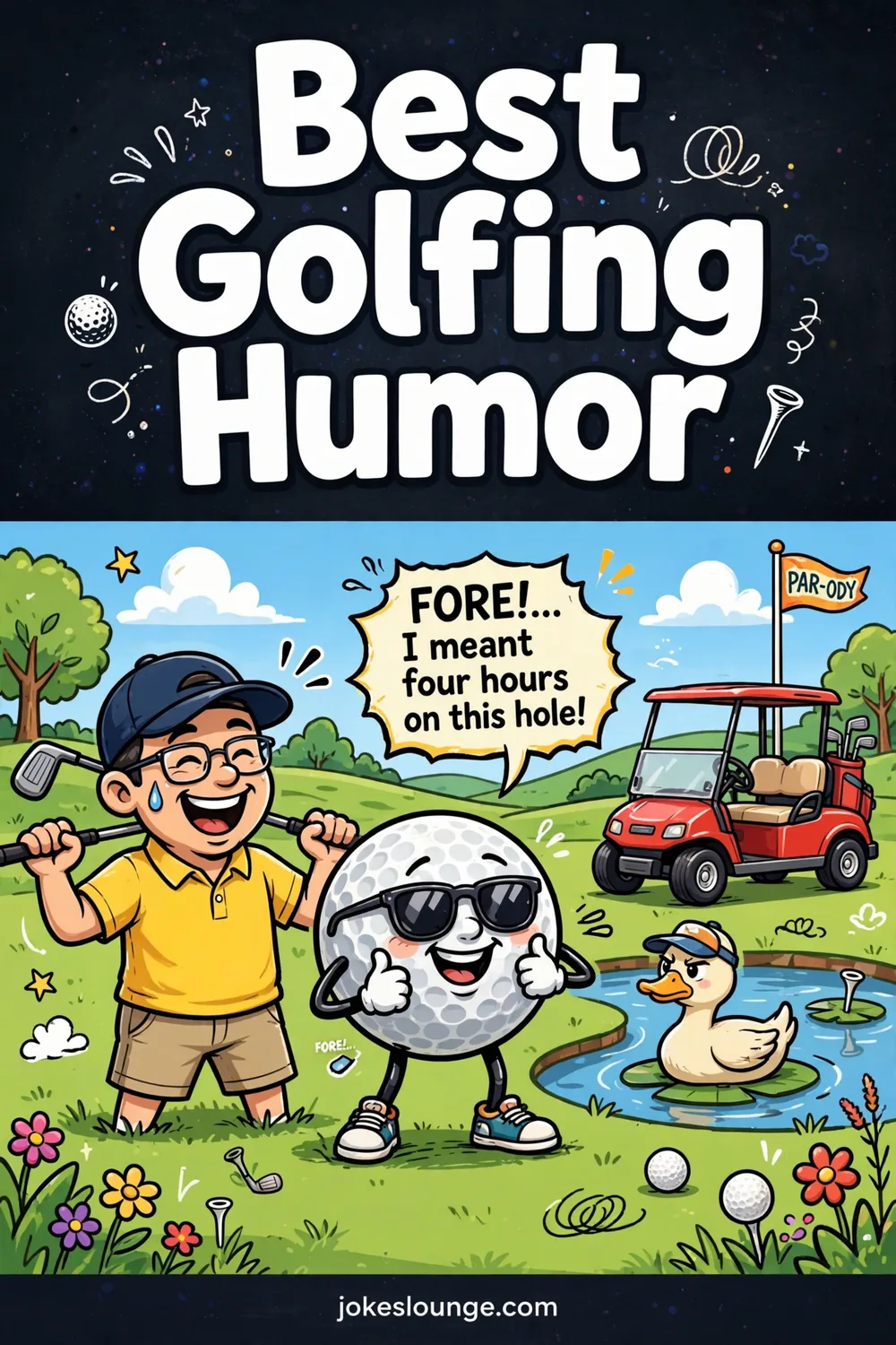 Best Golfing Humor - funny illustration