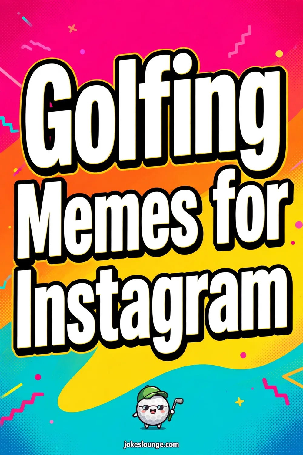 Golfing Memes for Instagram - funny illustration