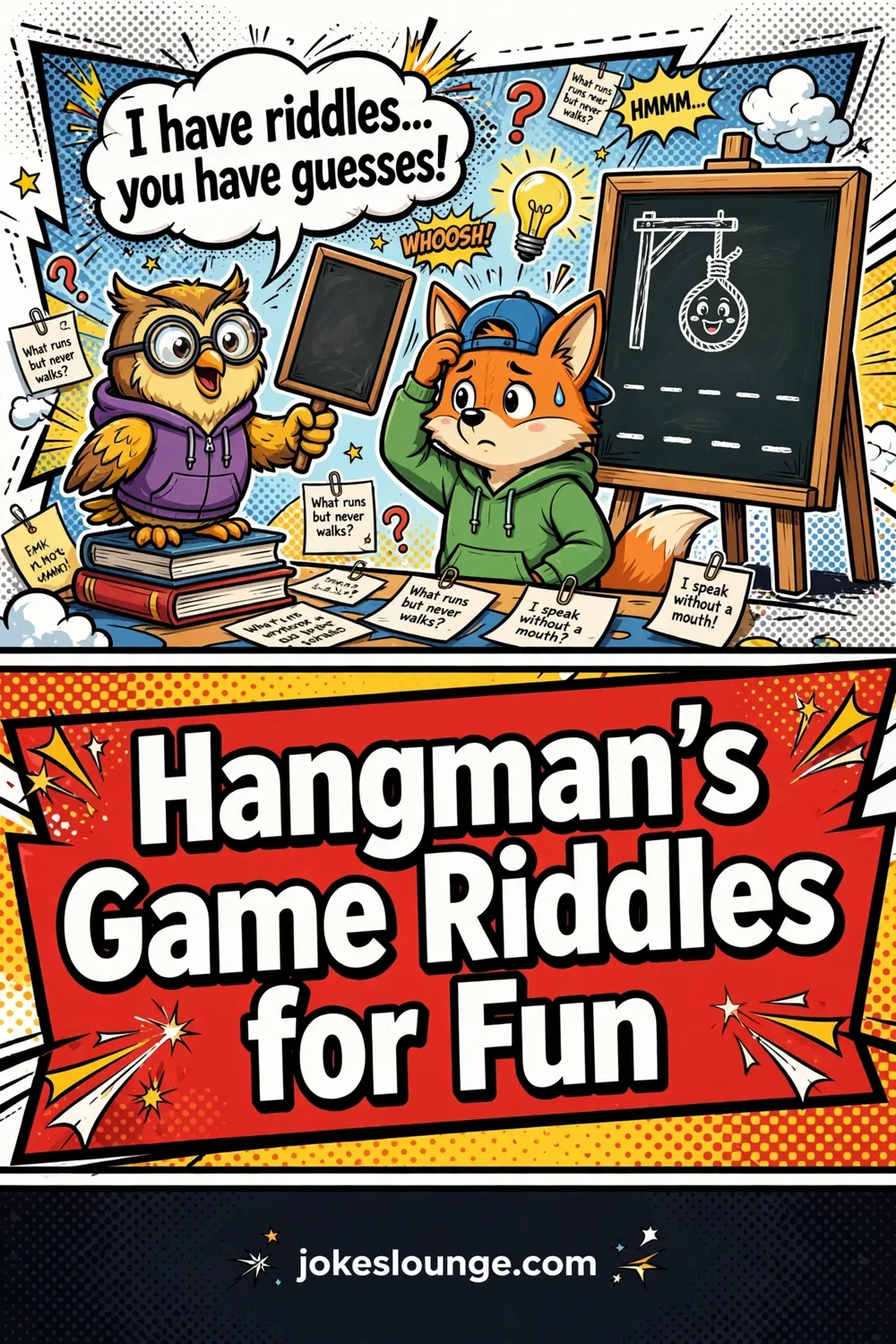 Puzzling Riddles and Humor - funny illustration