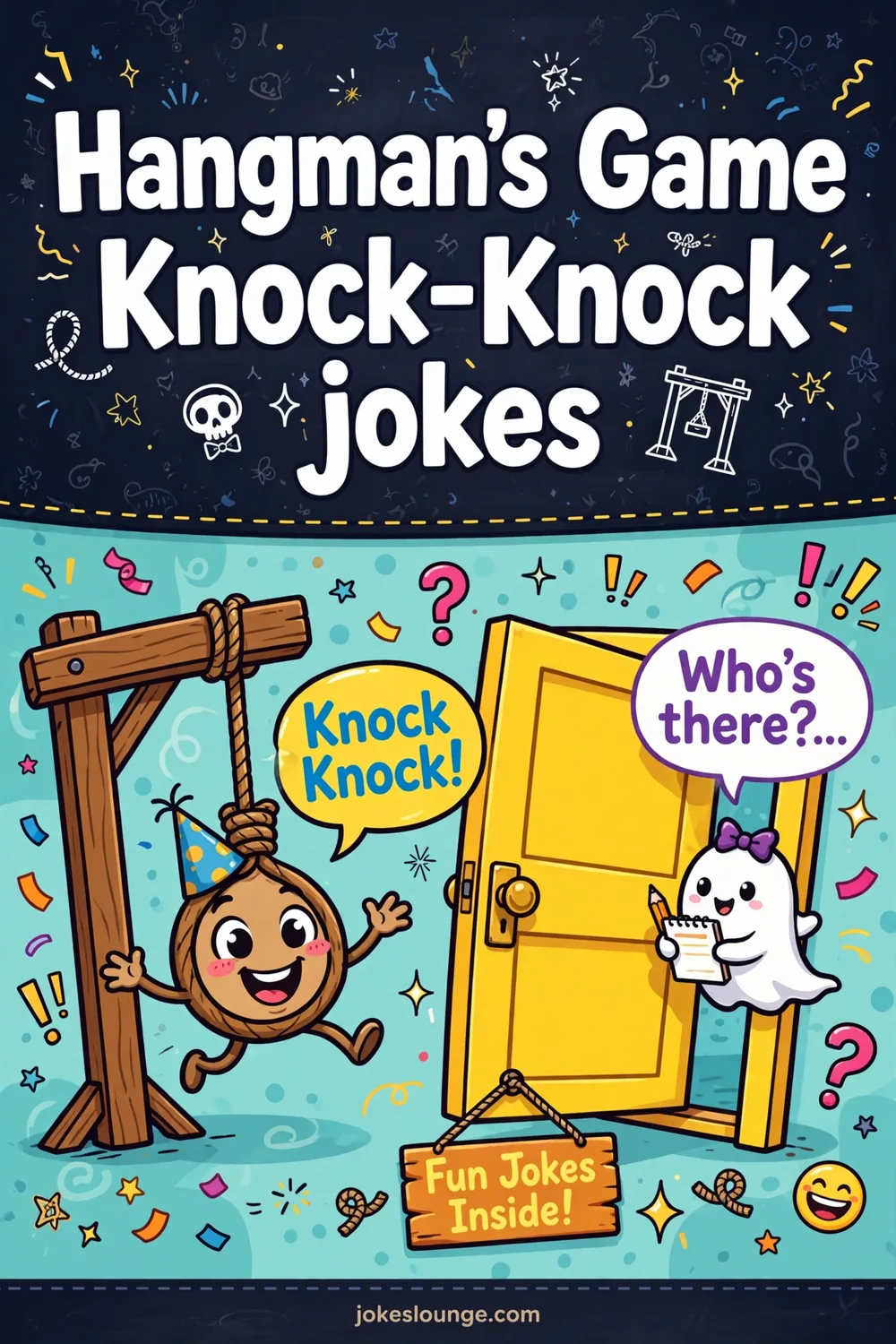 Knock-Knock Fun With Letters - funny illustration