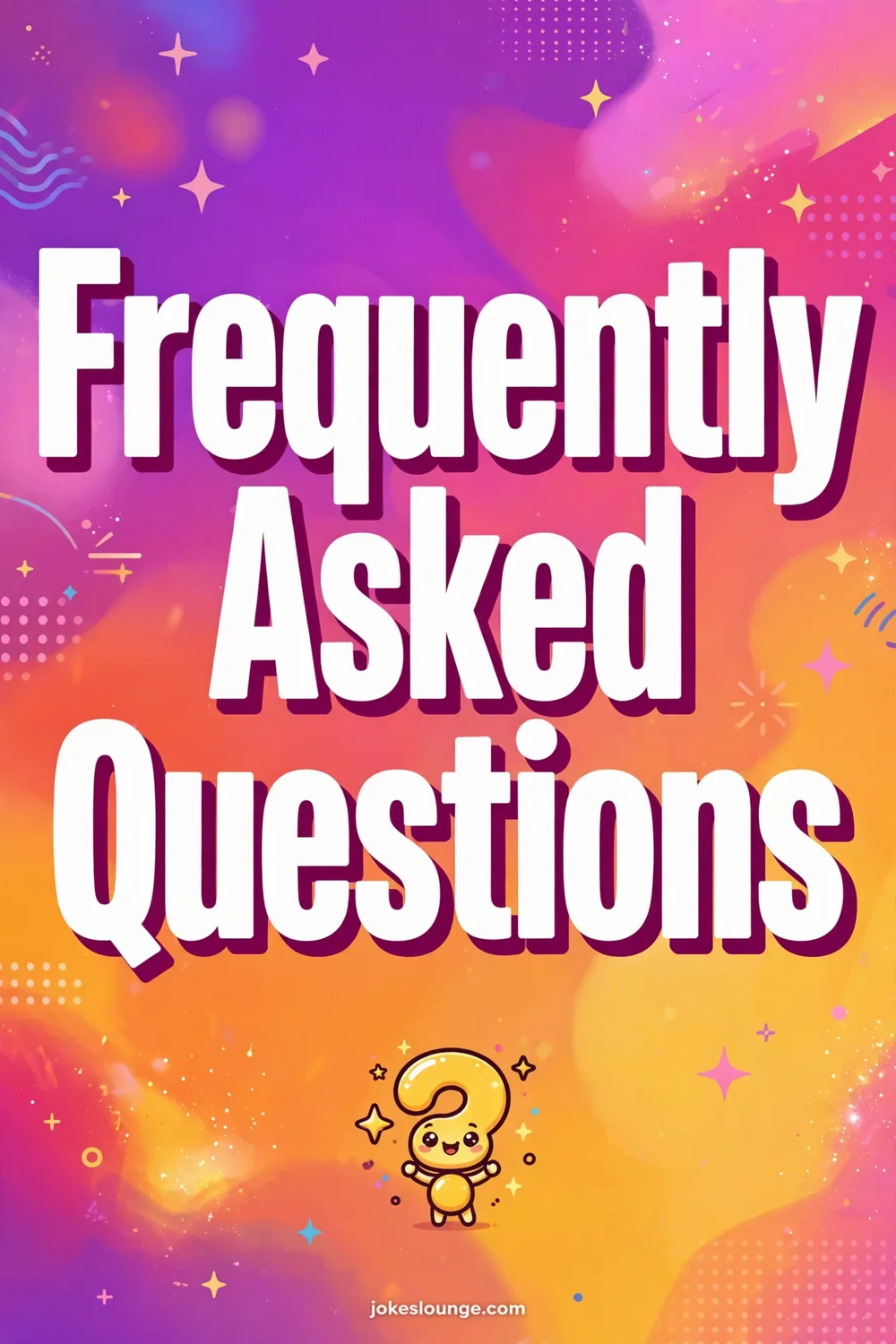 Frequently Asked Questions - funny illustration
