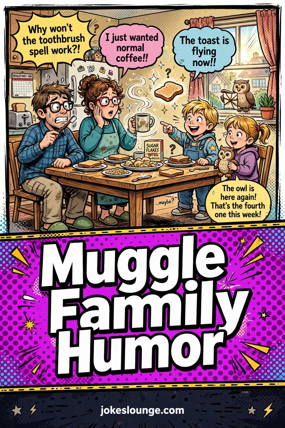 Muggle Family Humor - funny illustration