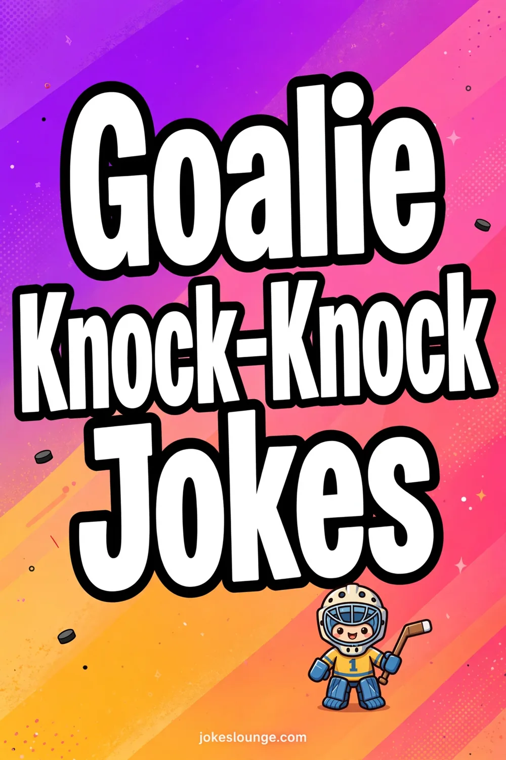 Goalie Knock-Knock Jokes - funny illustration