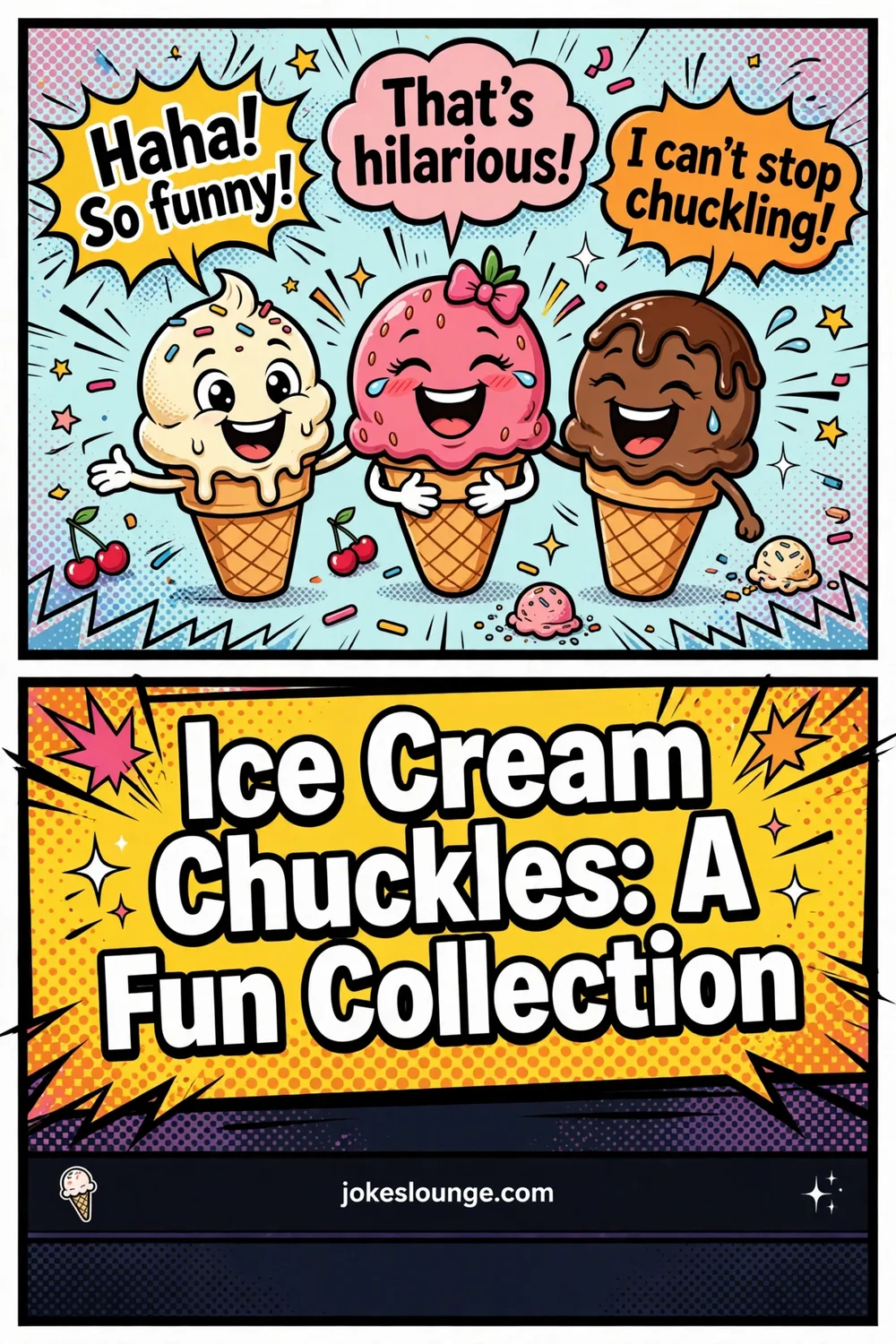 Ice Cream Chuckles: A Fun Collection - funny illustration