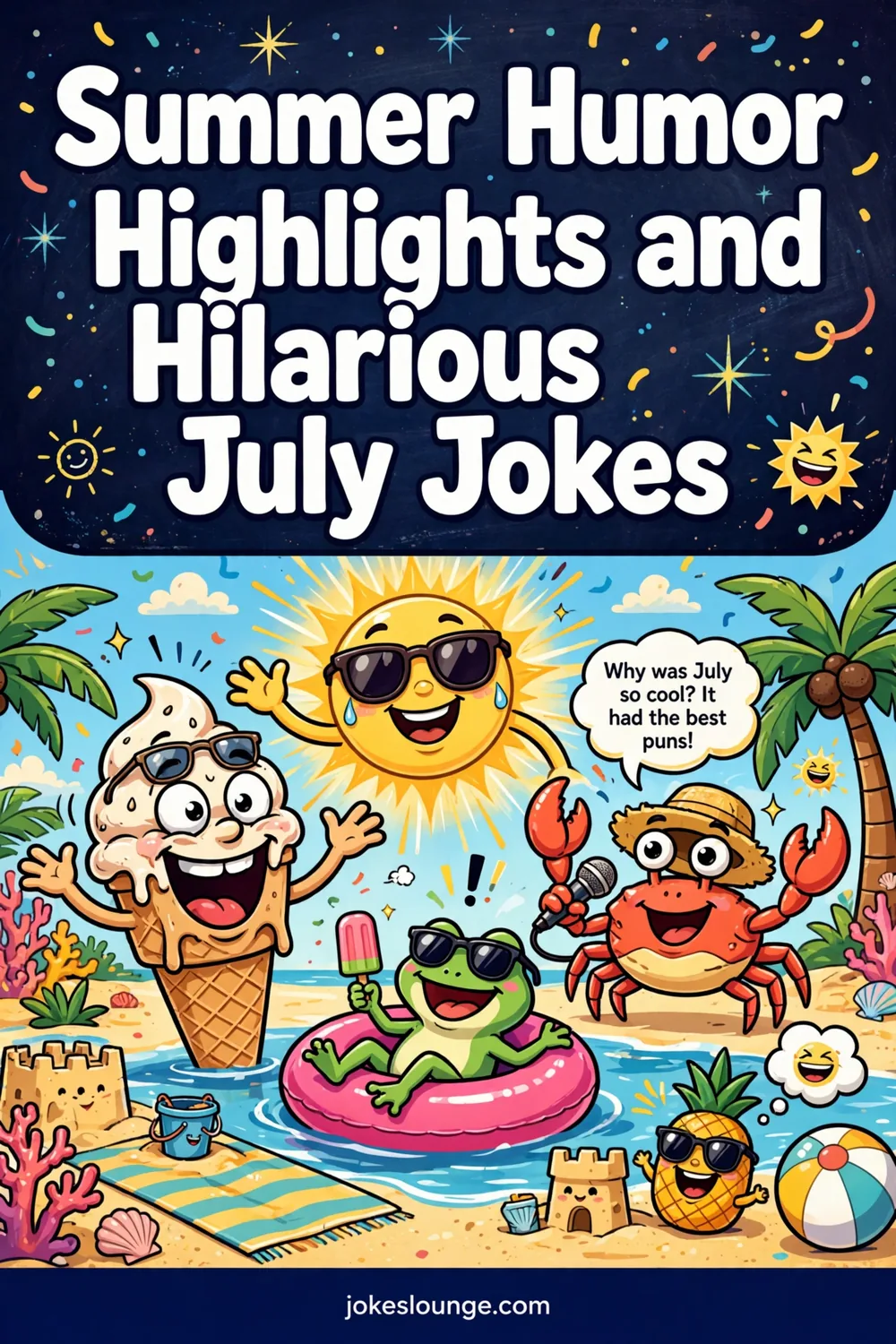 Summer Humor Highlights and Hilarious July Jokes - funny illustration