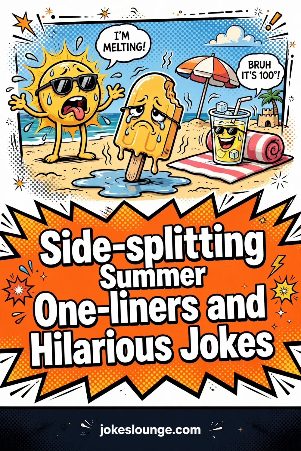 Side-splitting Summer One-liners and Hilarious Jokes - funny illustration