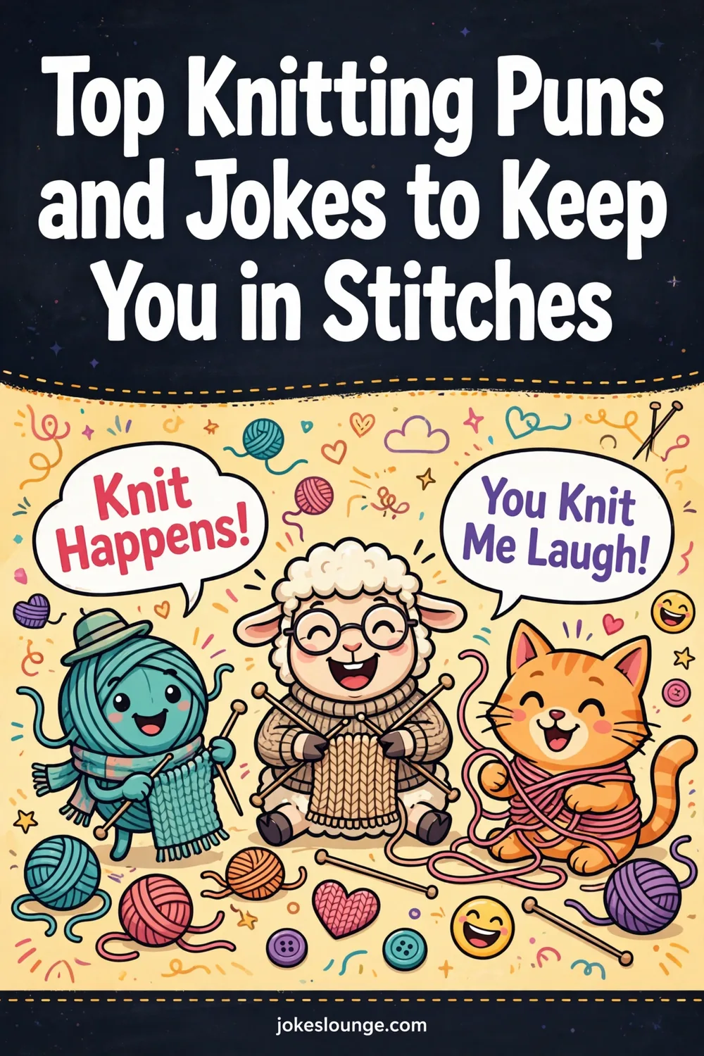 Top Knitting Puns and Jokes to Keep You in Stitches! - funny illustration