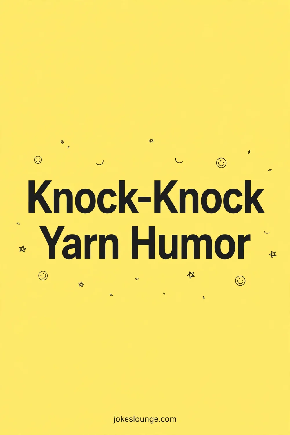 Knock-Knock Yarn Humor - funny illustration