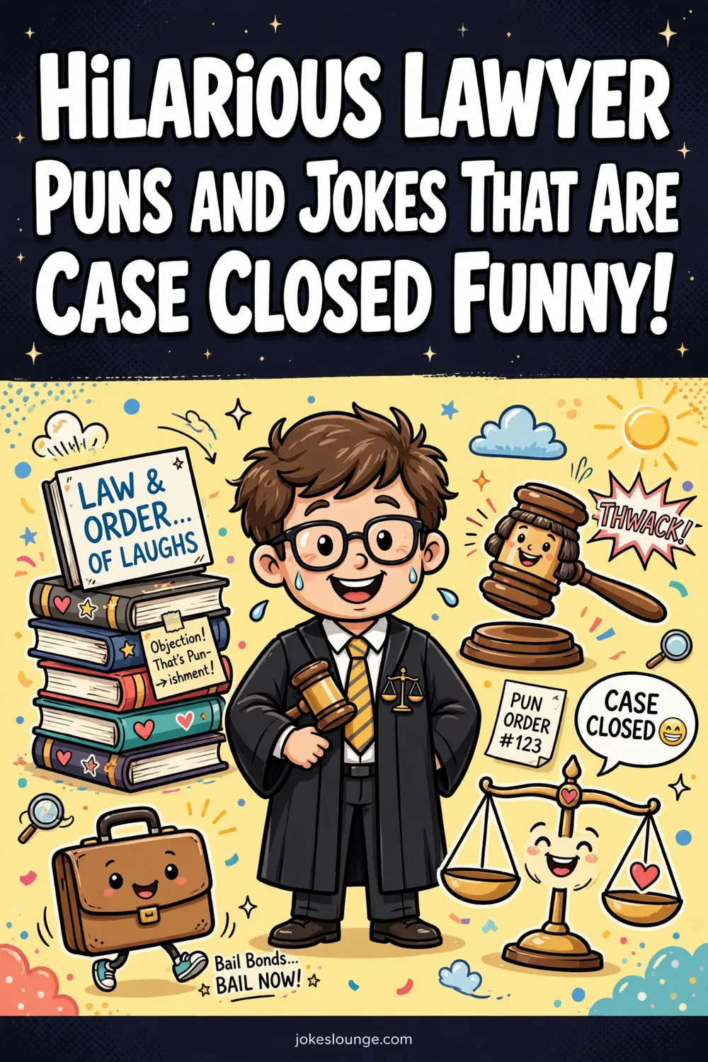 Hilarious Lawyer Puns and Jokes That Are Case Closed Funny! - funny illustration