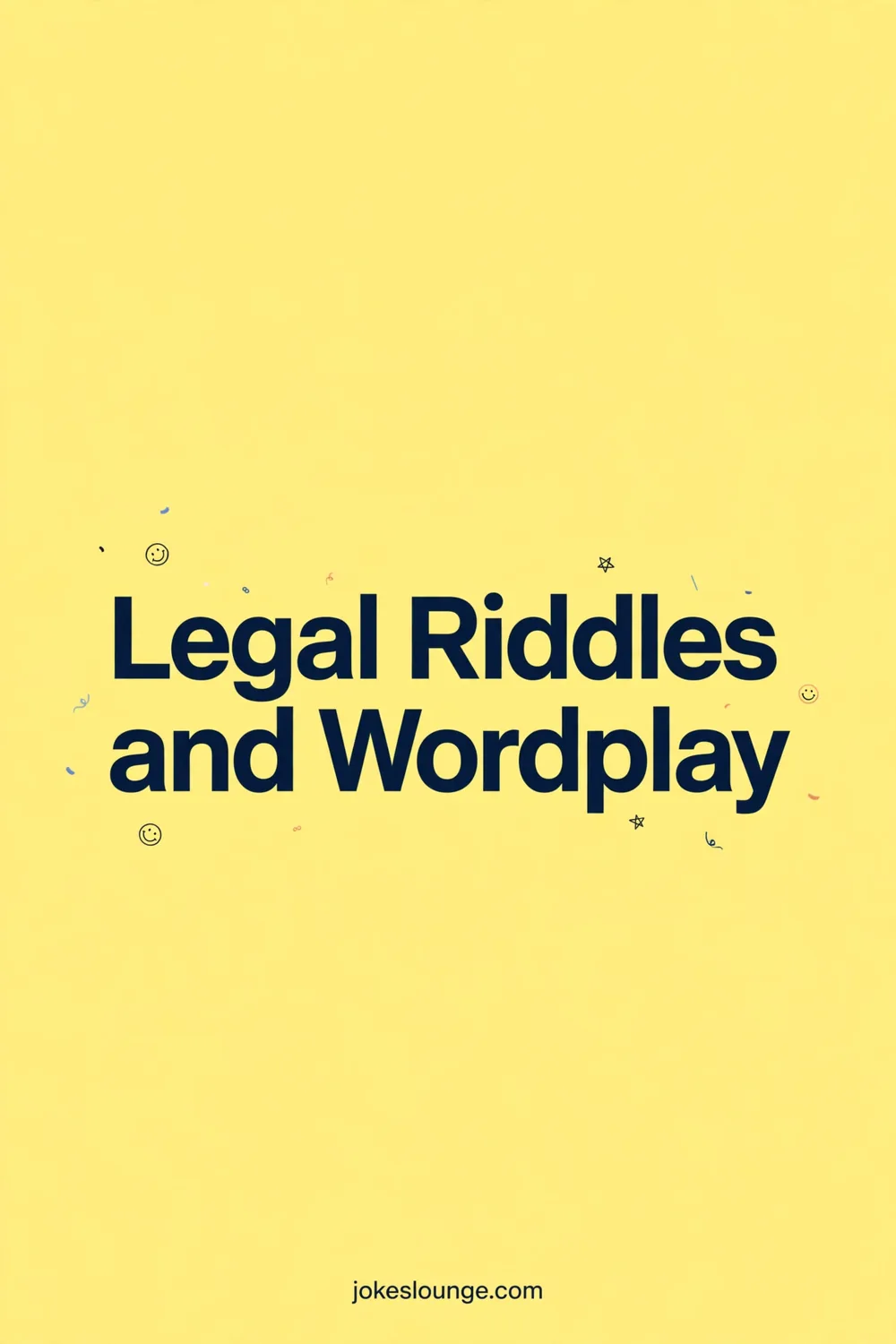 Legal Riddles and Wordplay - funny illustration