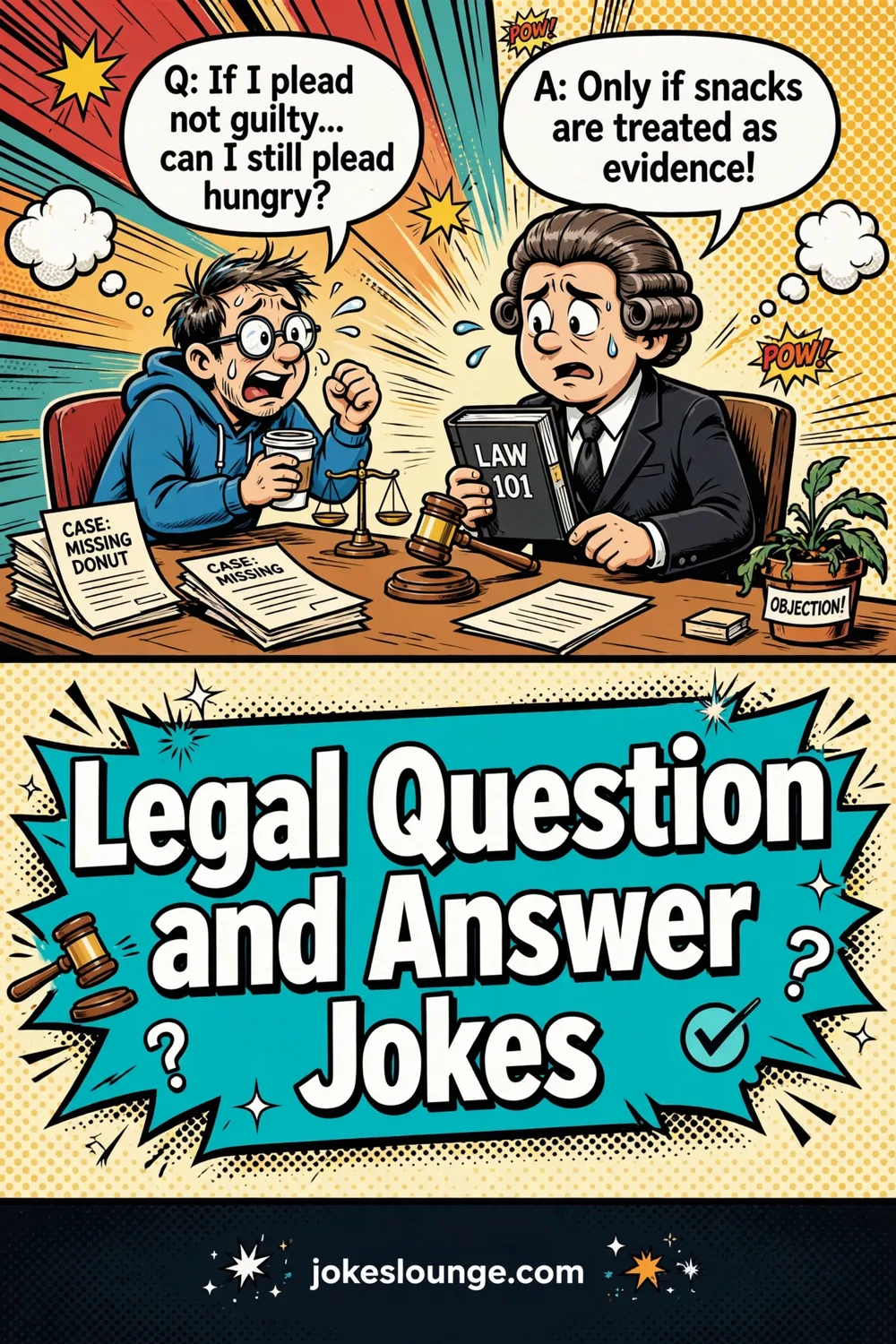 Legal Question and Answer Jokes - funny illustration