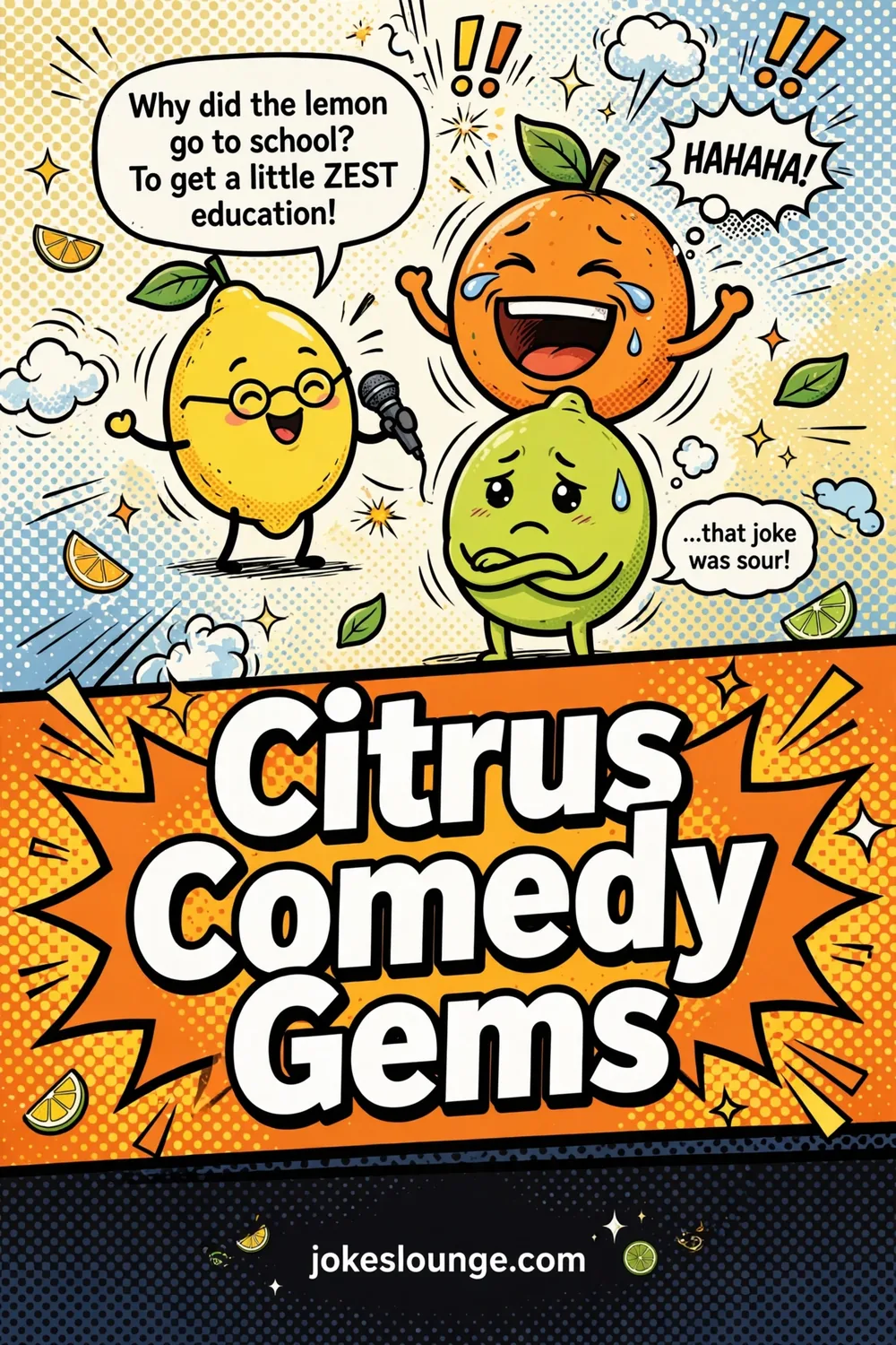 Citrus Comedy Gems - funny illustration