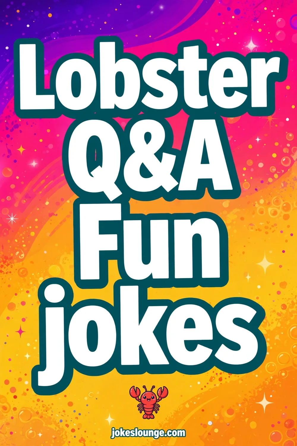 Lobster Q&A Fun jokes - funny illustration