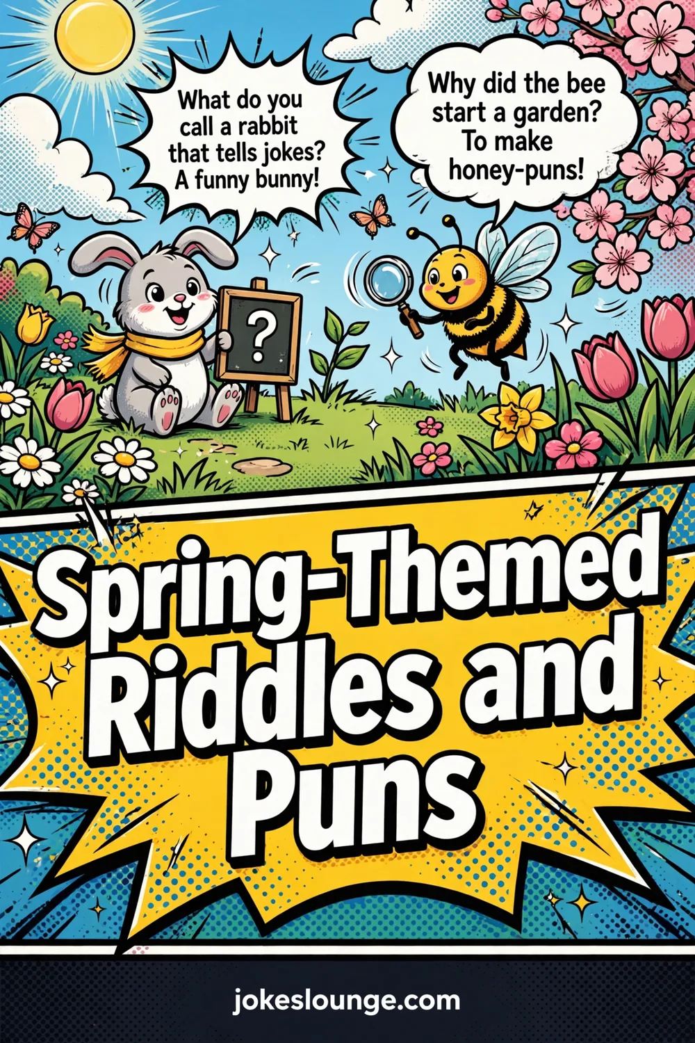 Spring-Themed Riddles and Puns - funny illustration