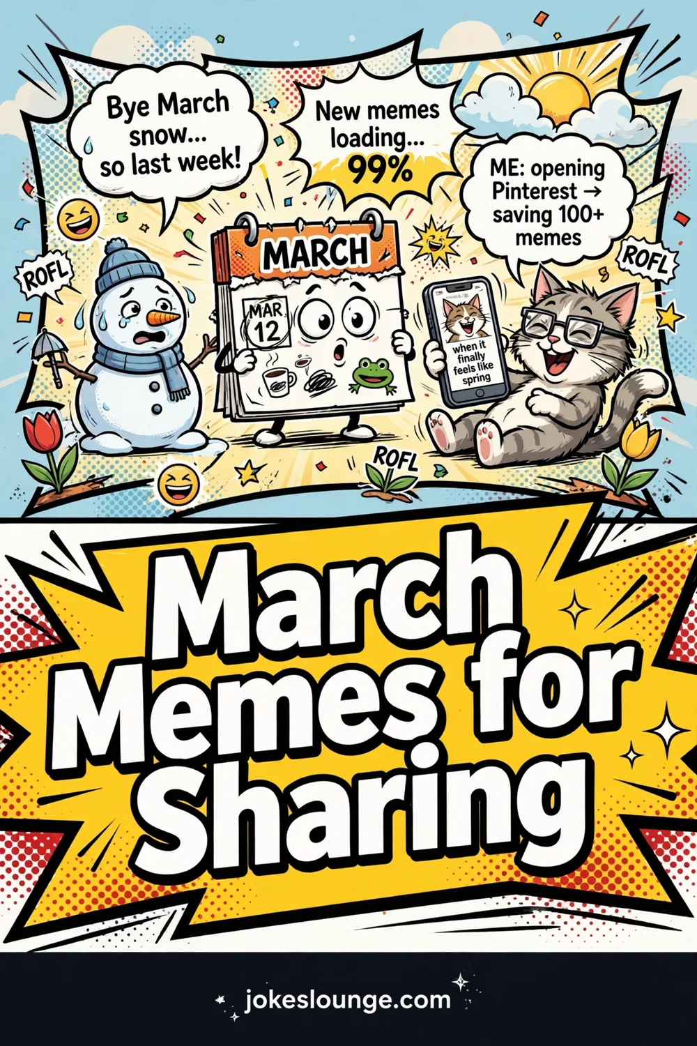 March Memes for Sharing - funny illustration