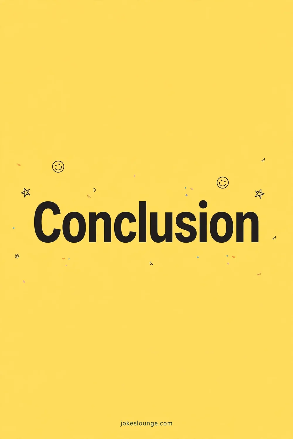 Conclusion - funny illustration