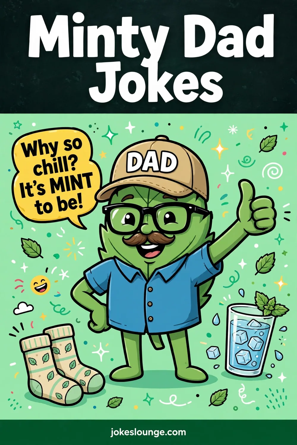 Minty Dad Jokes - funny illustration