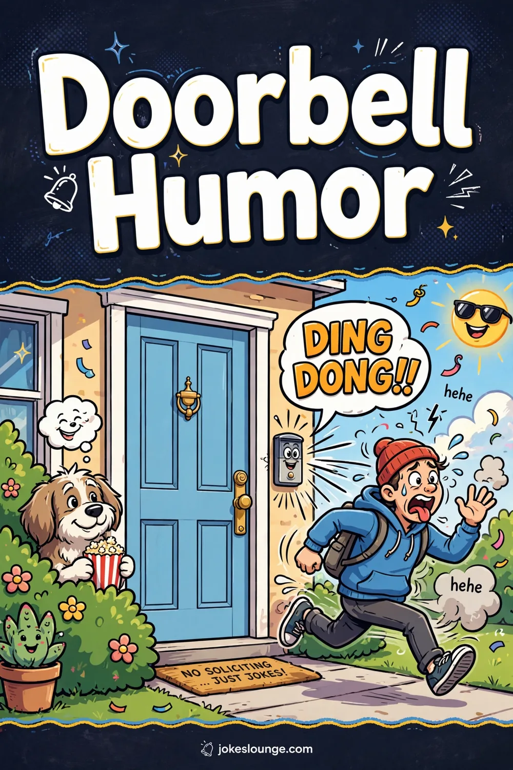 Doorbell Humor - funny illustration