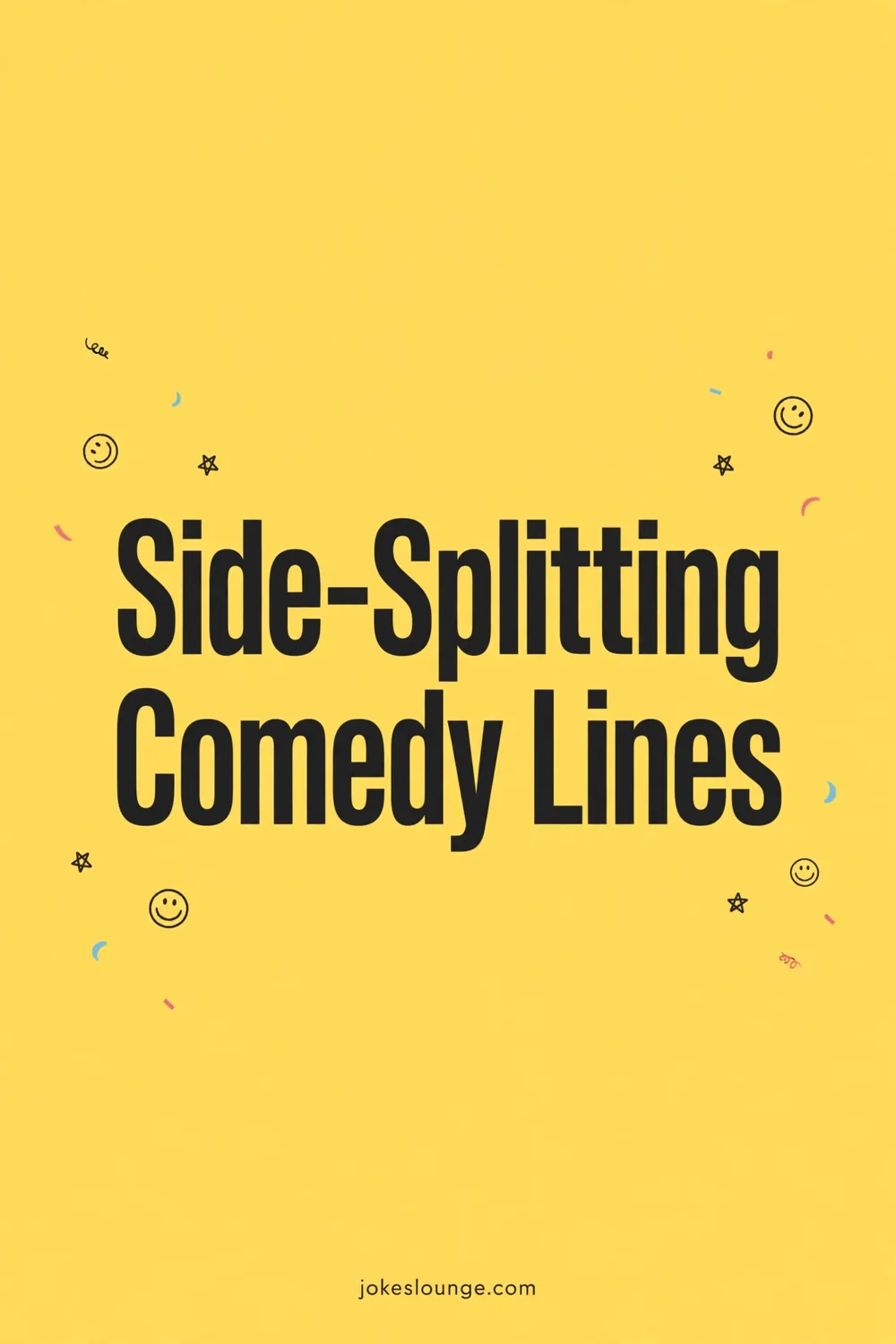 Side-Splitting Comedy Lines - funny illustration