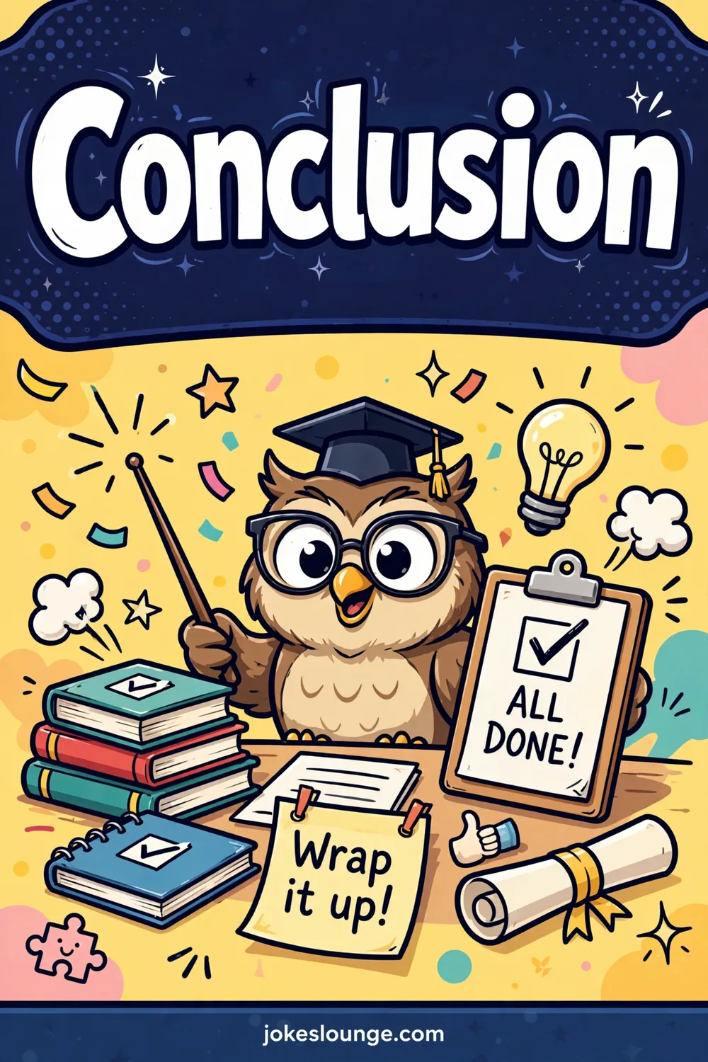 Conclusion - funny illustration