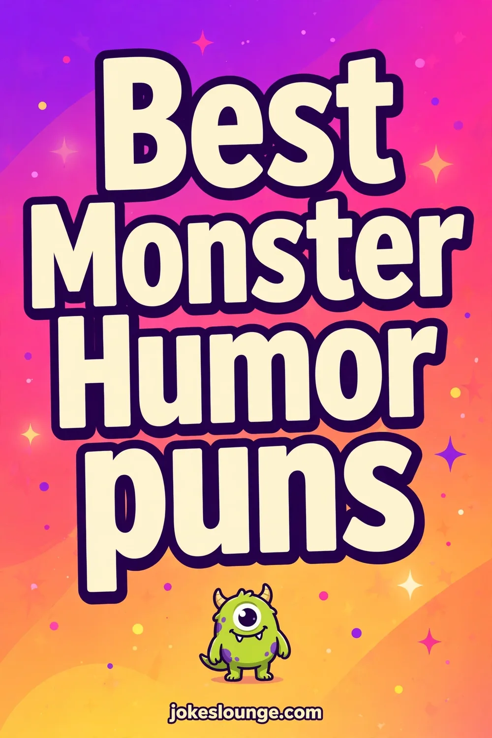 Best Monster Humor puns - funny illustration