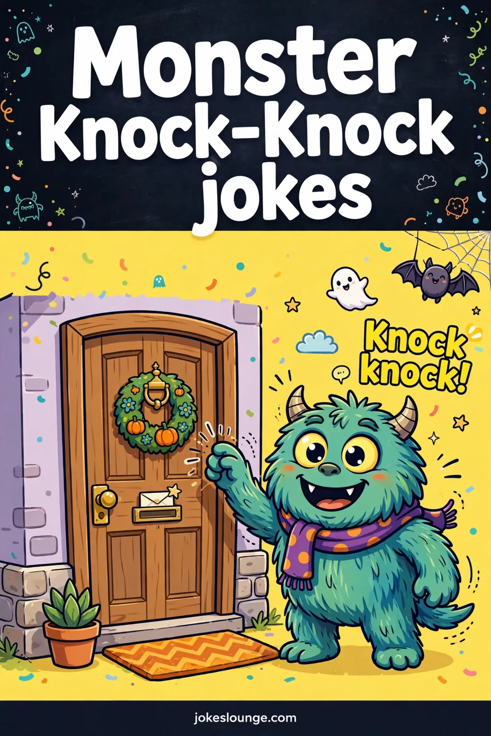 Monster Knock-Knock jokes - funny illustration