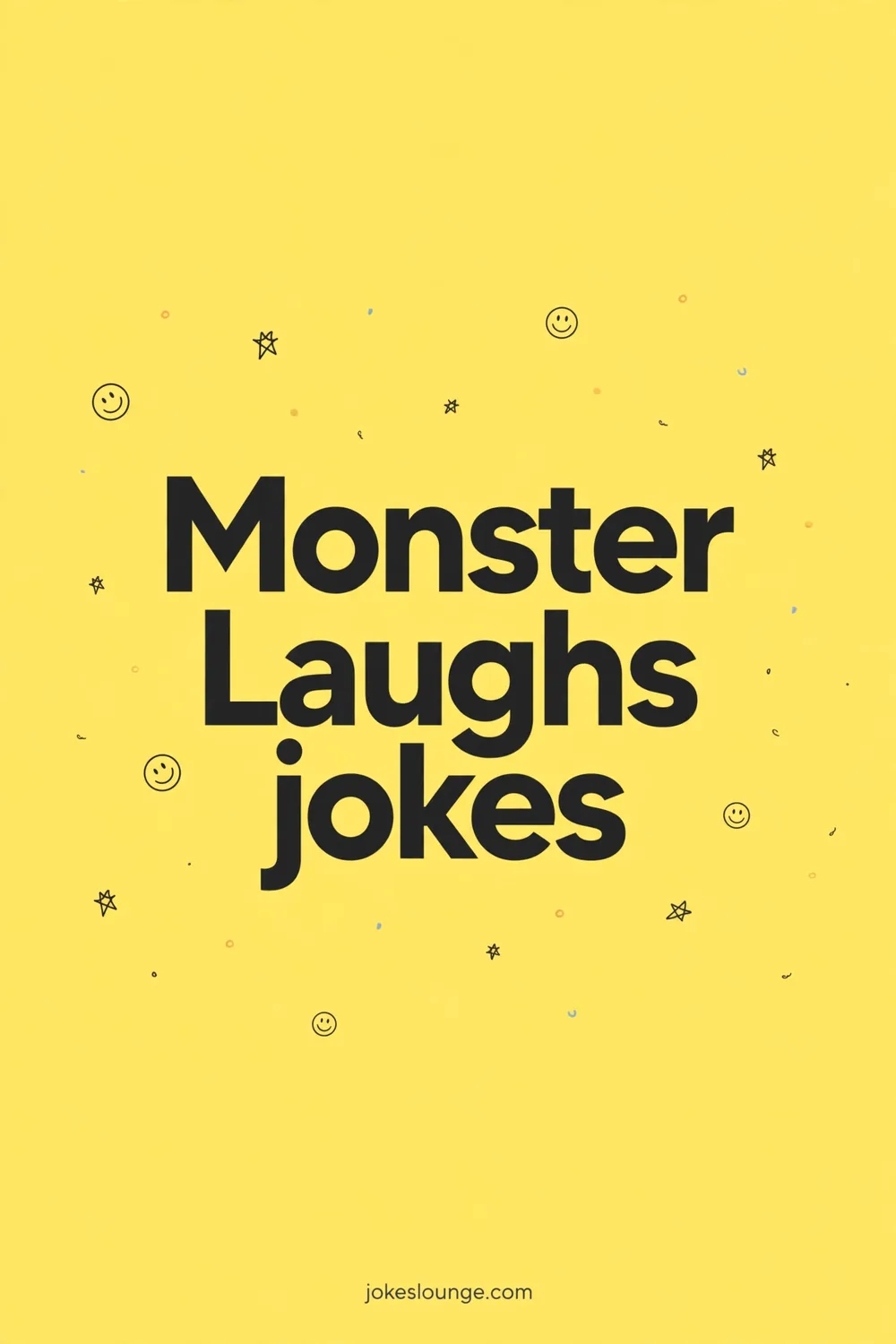 Monster Laughs jokes - funny illustration