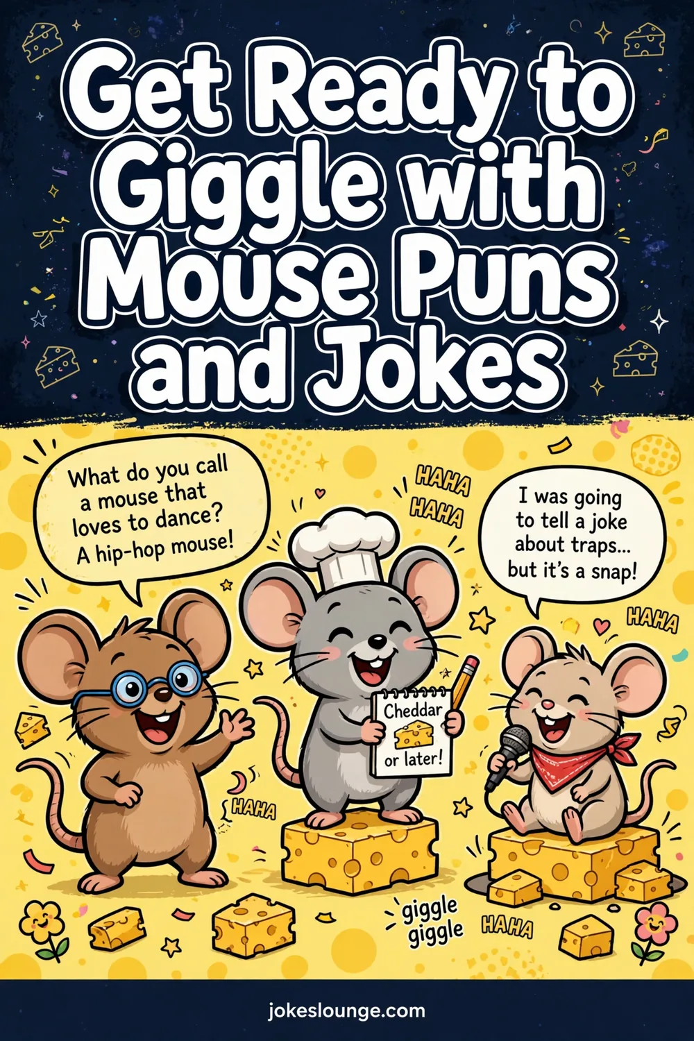 Get Ready to Giggle with Mouse Puns and Jokes! - funny illustration