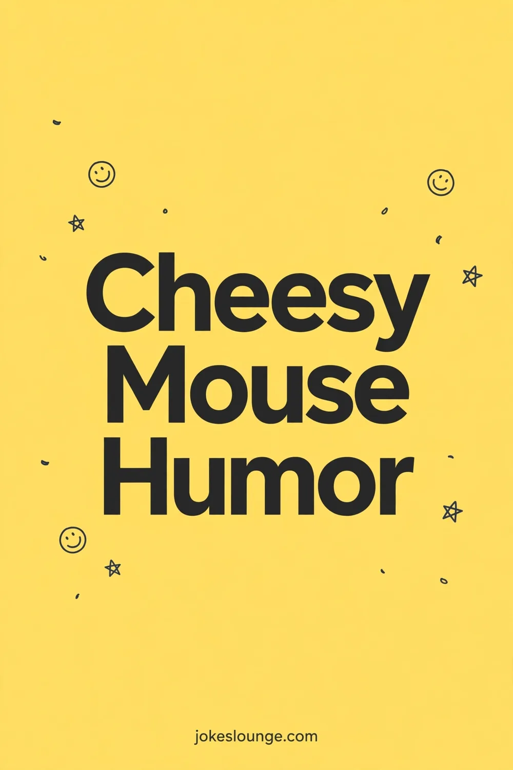Cheesy Mouse Humor - funny illustration