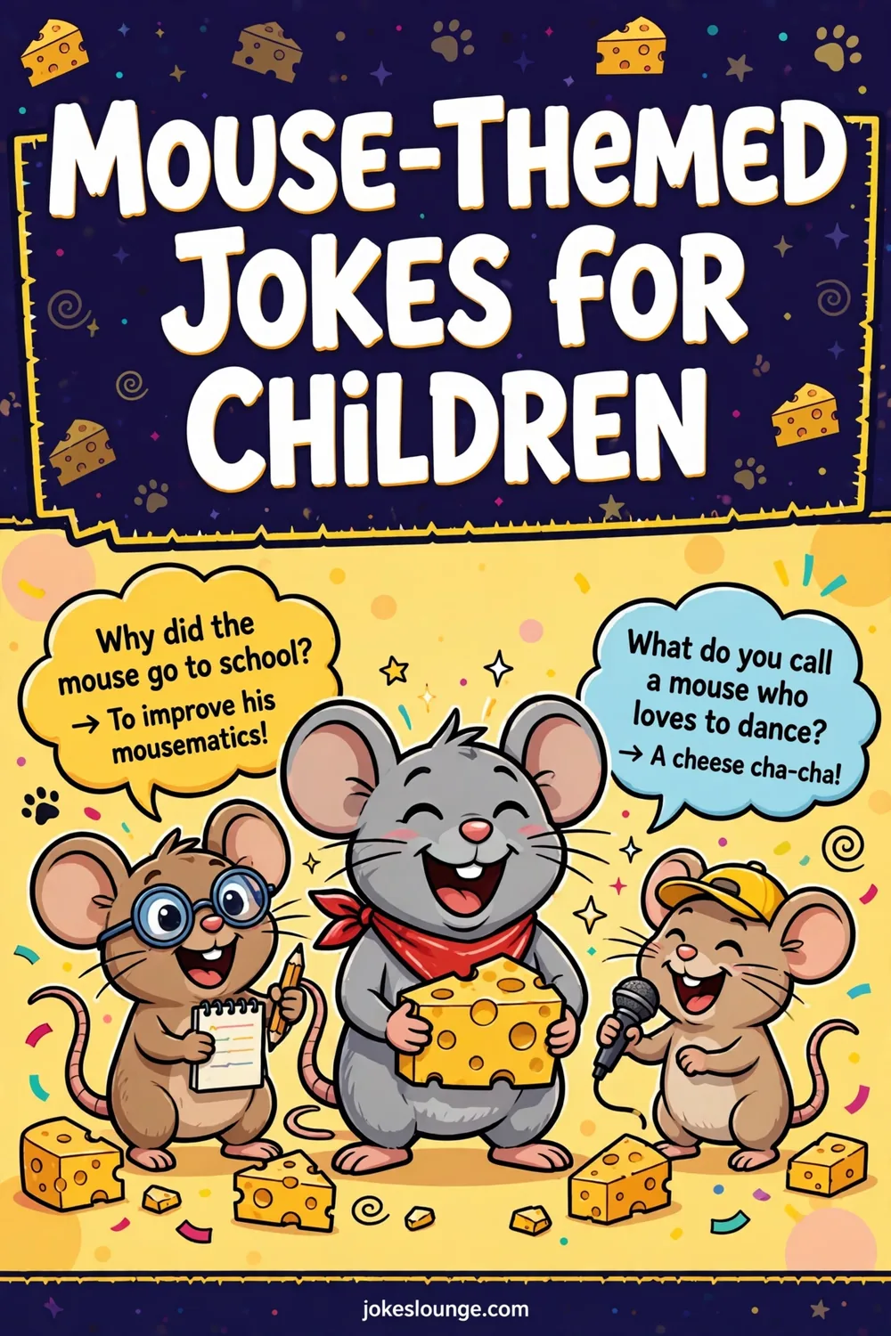 Mouse-Themed Jokes for Children - funny illustration