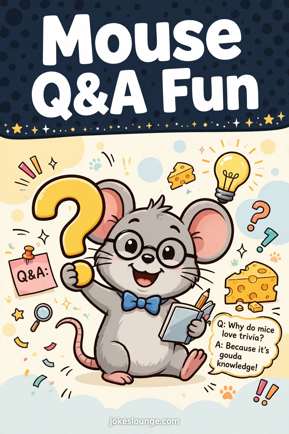 Mouse Q&A Fun - funny illustration