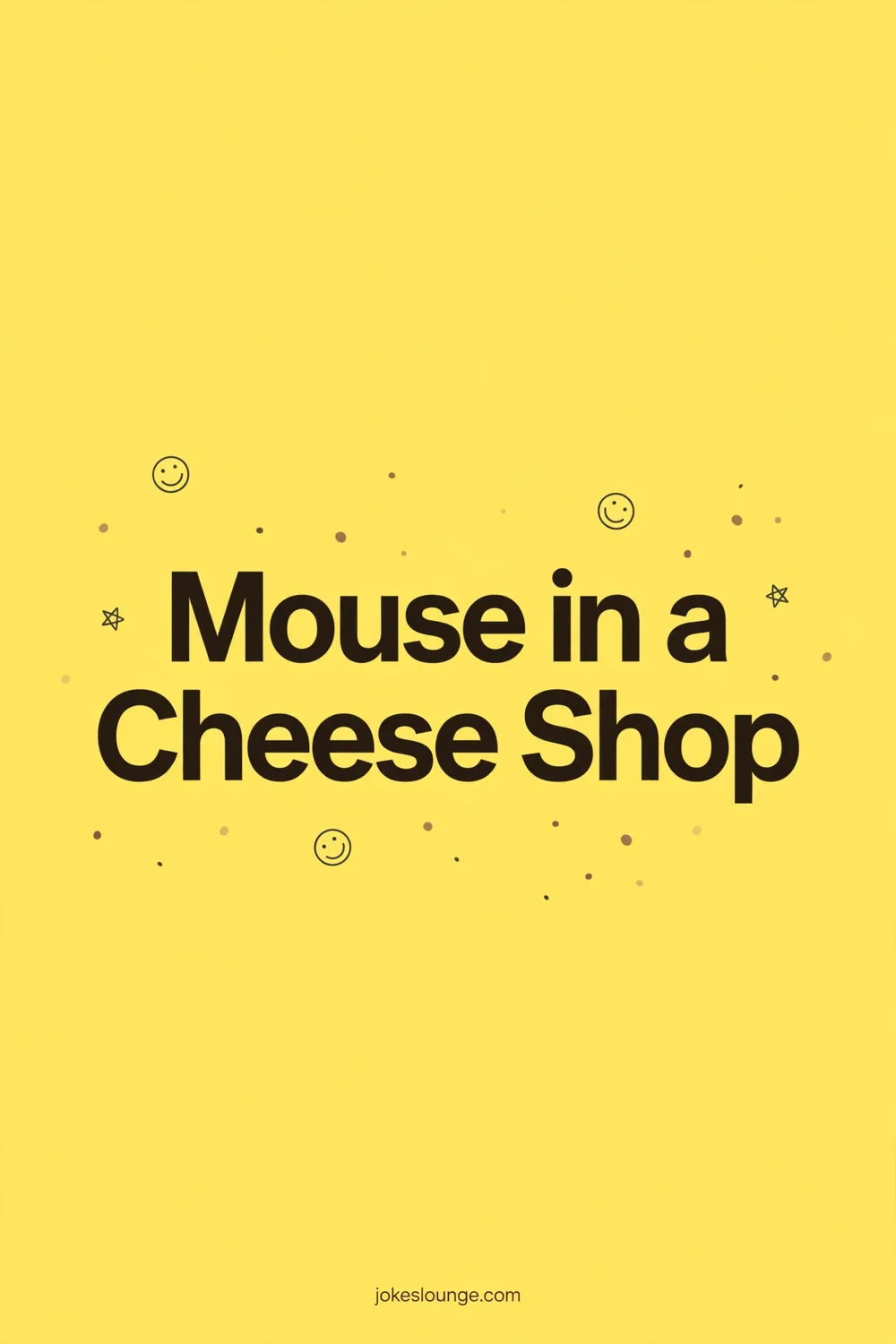 Mouse in a Cheese Shop - funny illustration