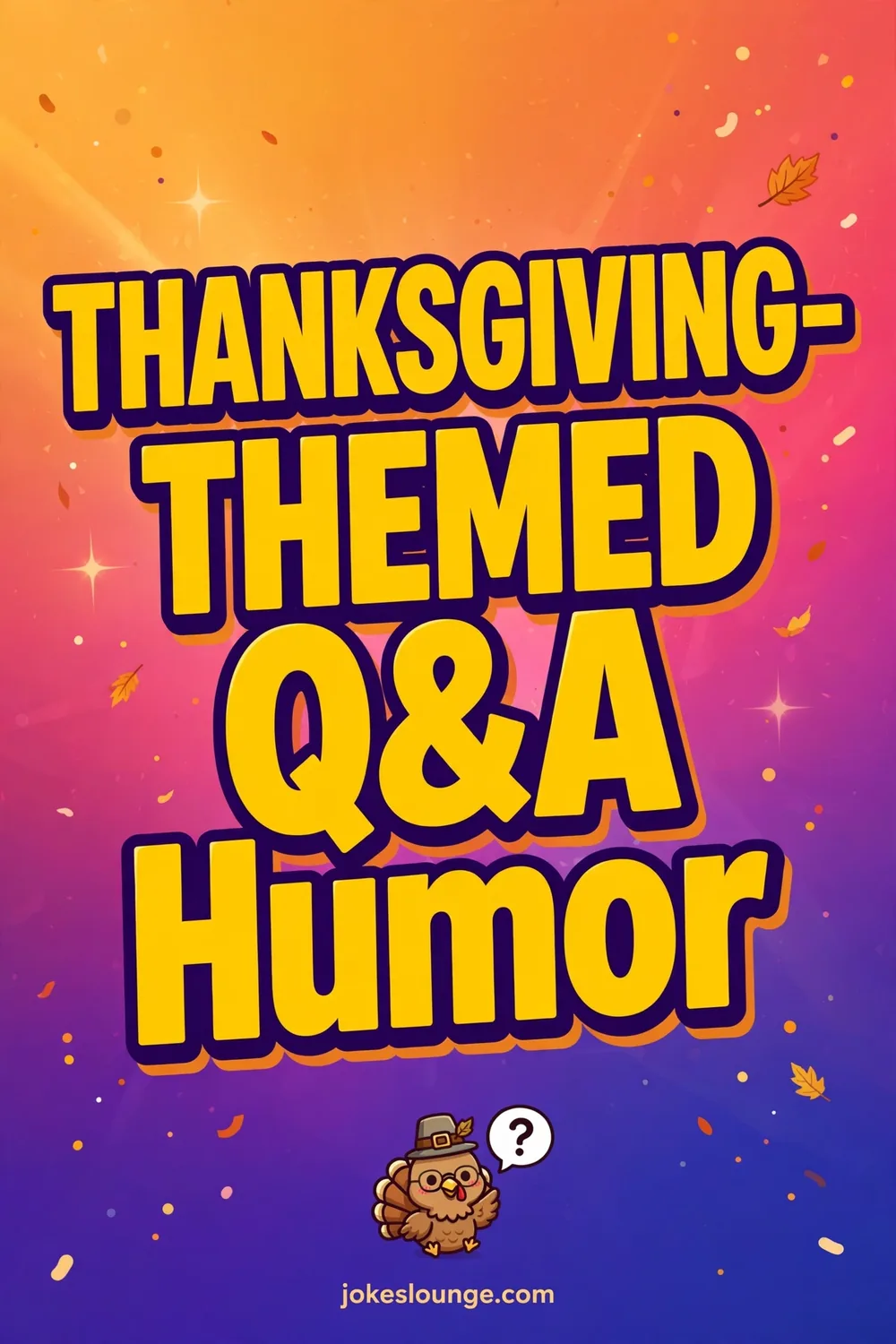Thanksgiving-themed Q&A Humor - funny illustration