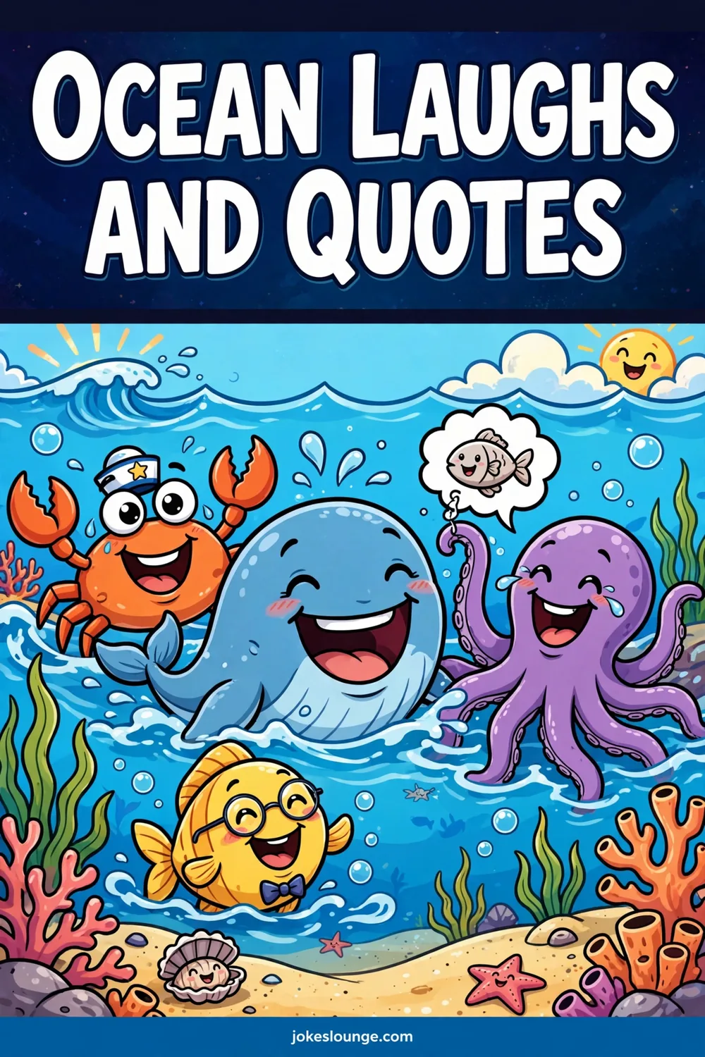 Ocean Laughs and Quotes - funny illustration