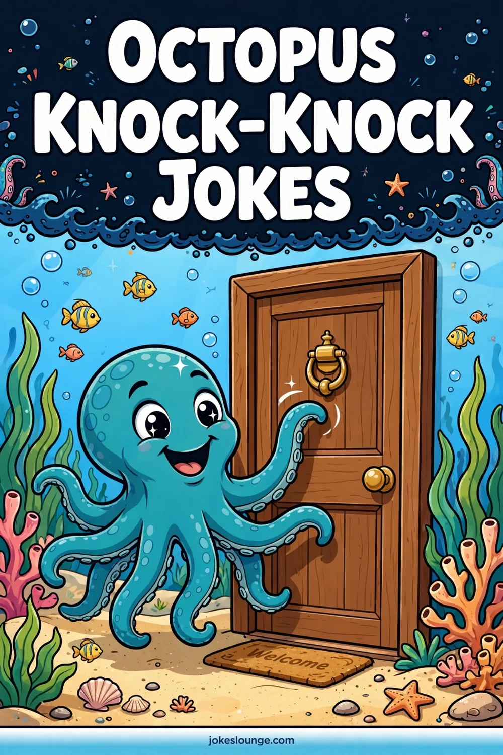Tentacle-themed Riddles - funny illustration
