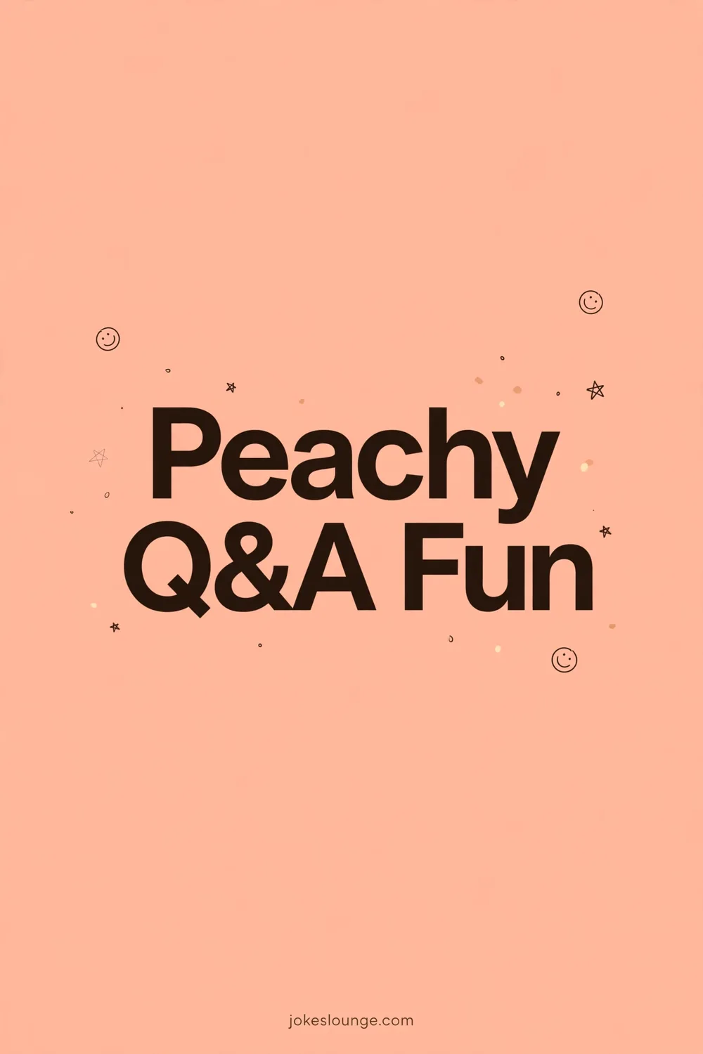 Peachy Q&A Fun - funny illustration