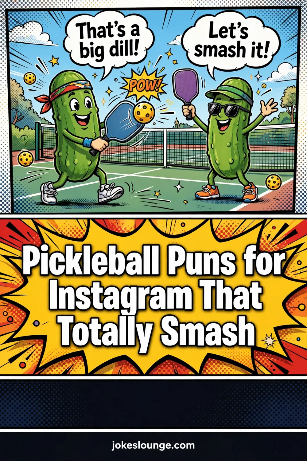 Pickleball Puns for Instagram That Totally Smash ???????????? - funny illustration