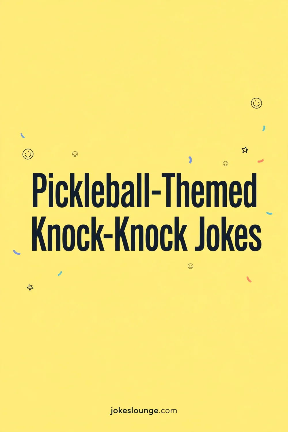 Pickleball-Themed Knock-Knock Jokes - funny illustration