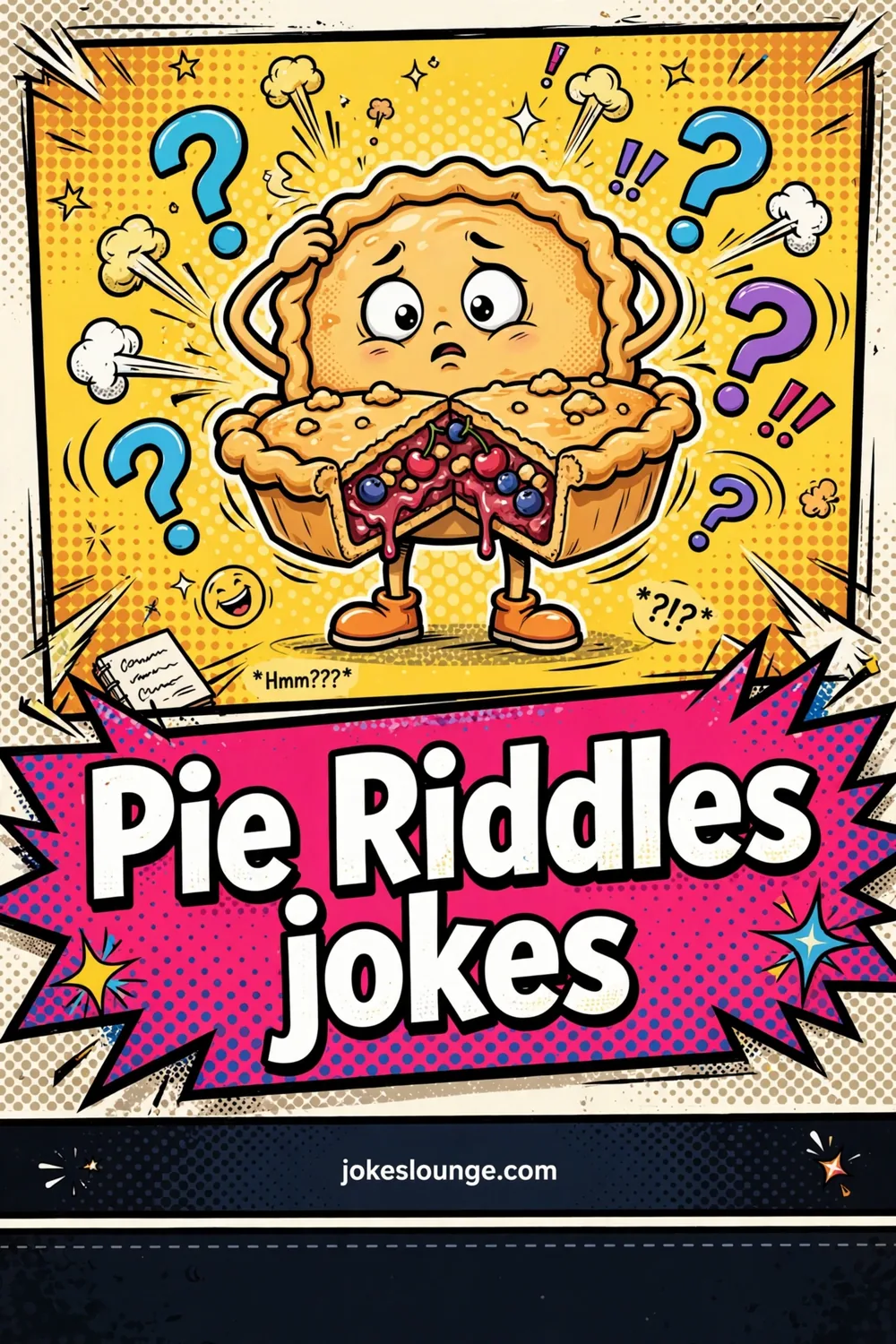 Pie Riddles for Fun - funny illustration