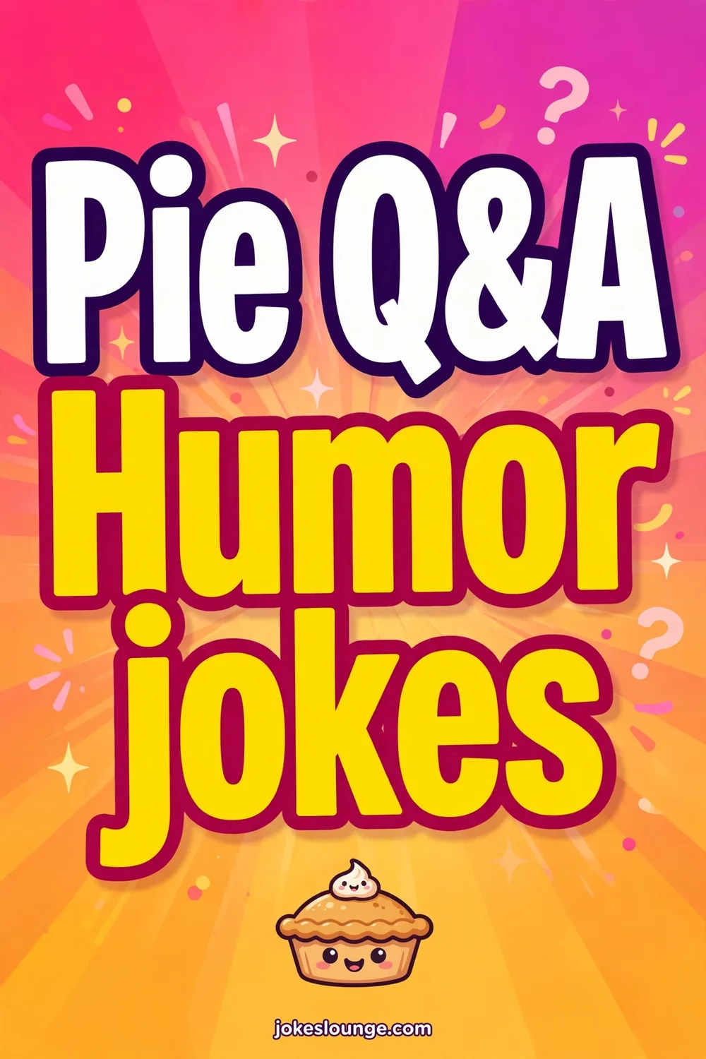Pie Question and Answer Fun - funny illustration