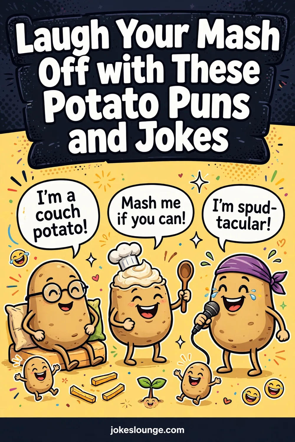 Laugh Your Mash Off with These Potato Puns and Jokes - funny illustration