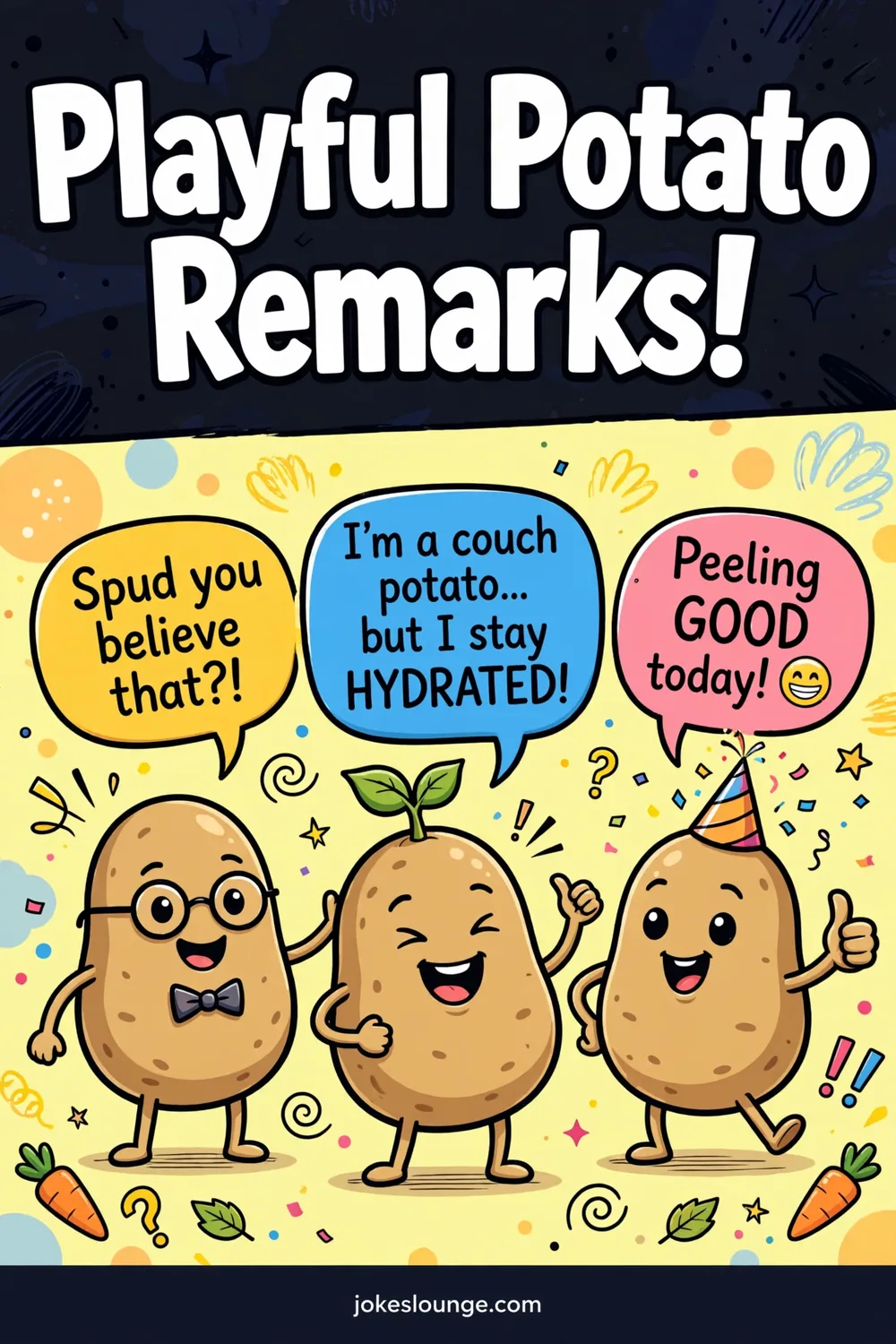 Playful Potato Remarks! ???? - funny illustration
